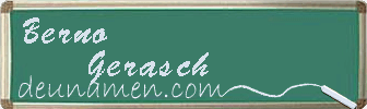 Berno Gerasch Visitenkarte